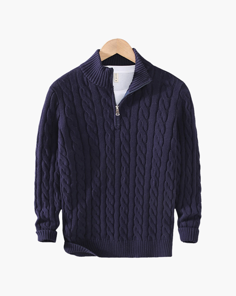 RENVO Half-Zip Sweater