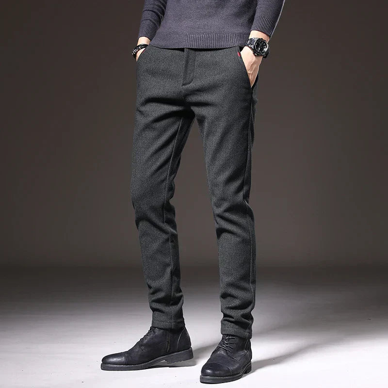 RENVO Slim Tapered Trousers